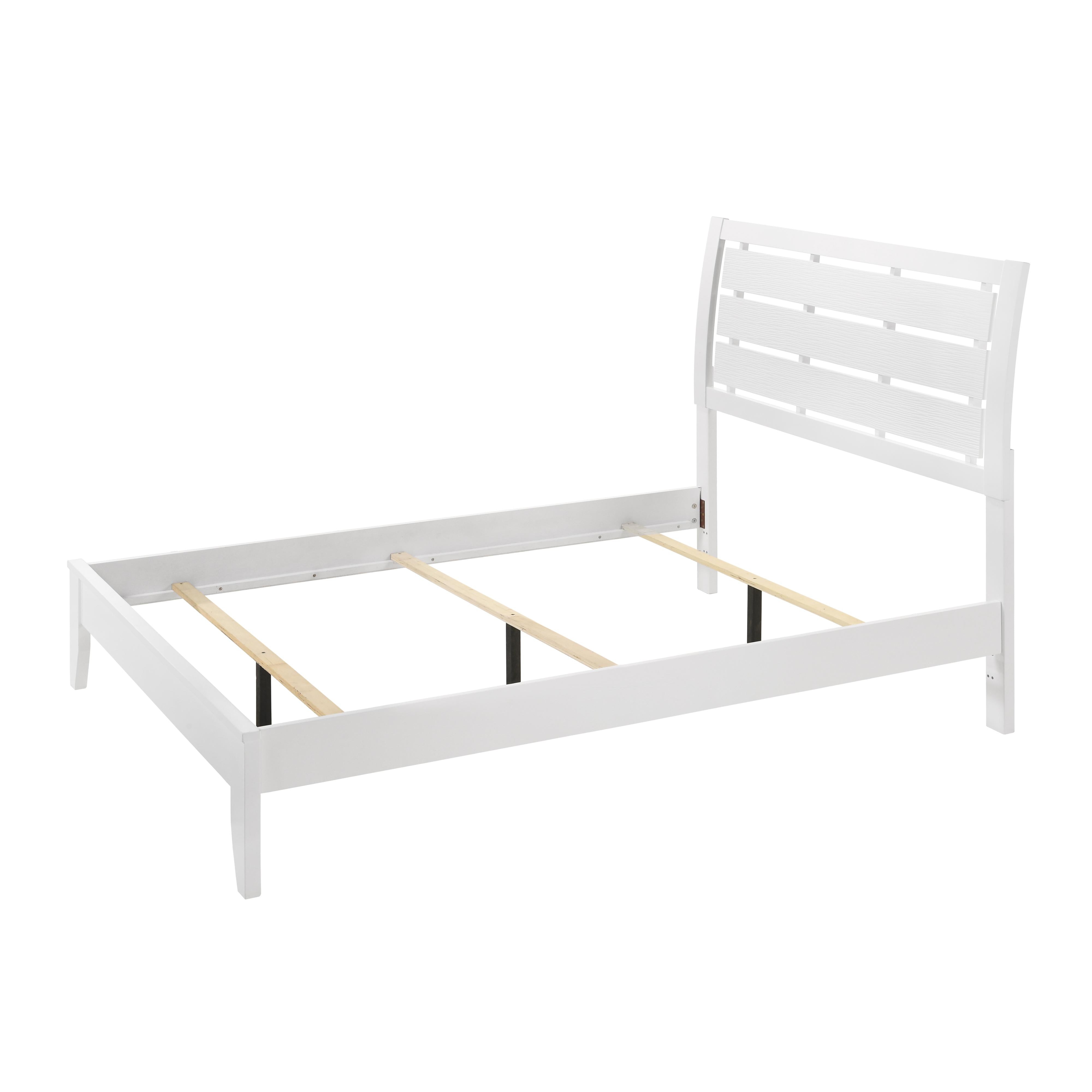 Crown Mark Evan B4710-F Full Bed - White IMAGE 1